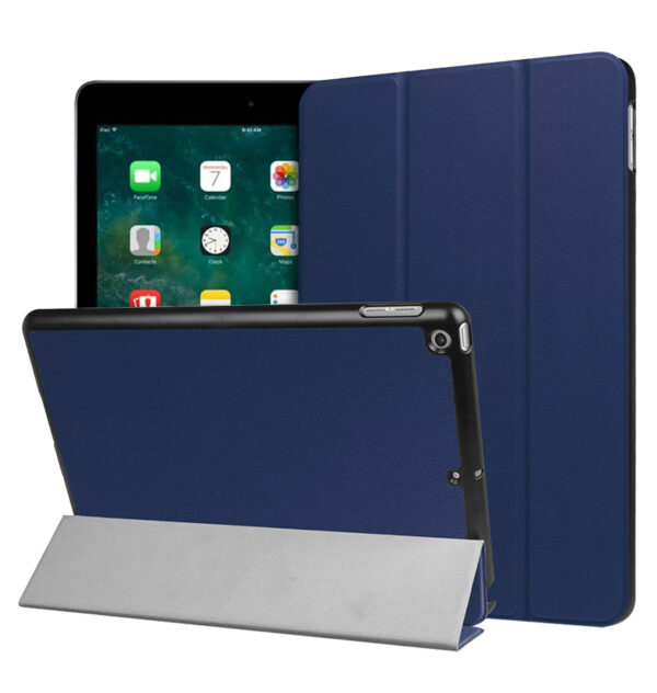 iPad 9.7 Canvas Smart Case with Pen Slot - Navy/Black