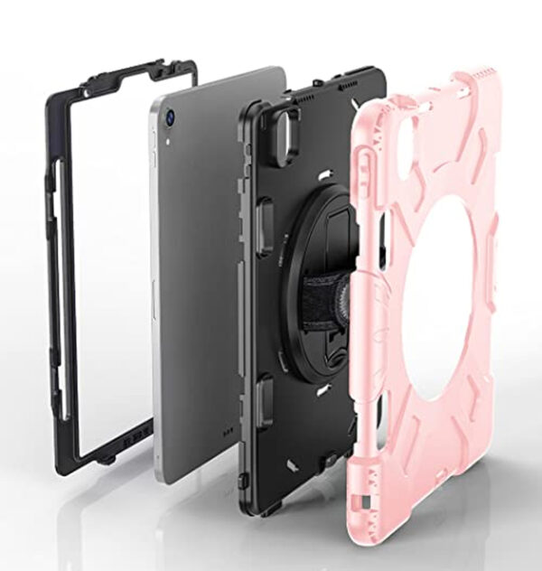 iPad Air 4/Pro 11 360° Rotating Case - Rose Gold - Image 2