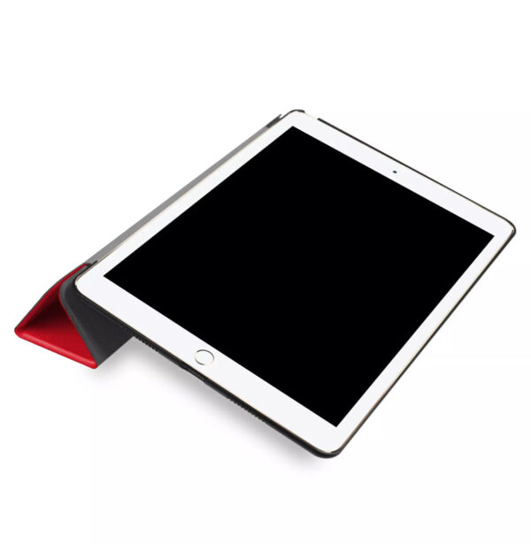 iPad 10.2/Pro 10.5/Air 3 Canvas Smart Case - Red/Black - Image 2