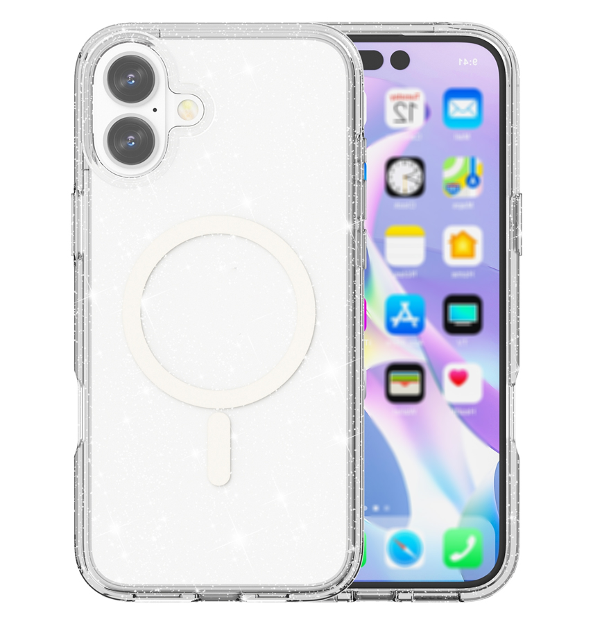 iPhone 7/8/SE2 Diamond Speckle Back Cover - Clear