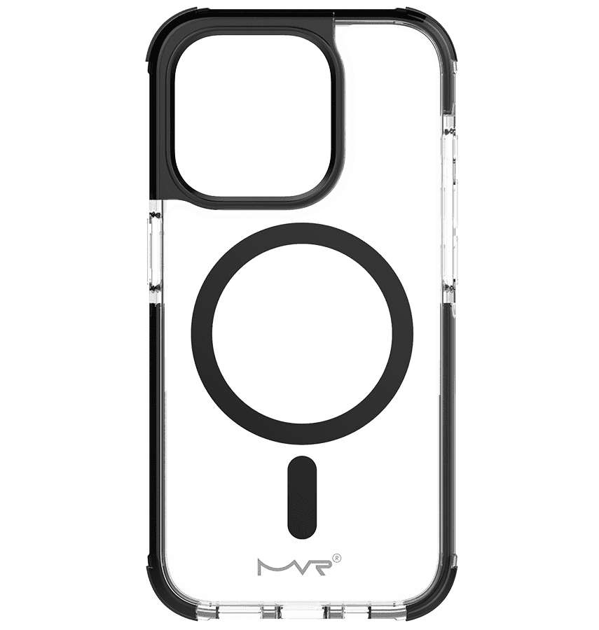 Transparent with Black Mobile Cover