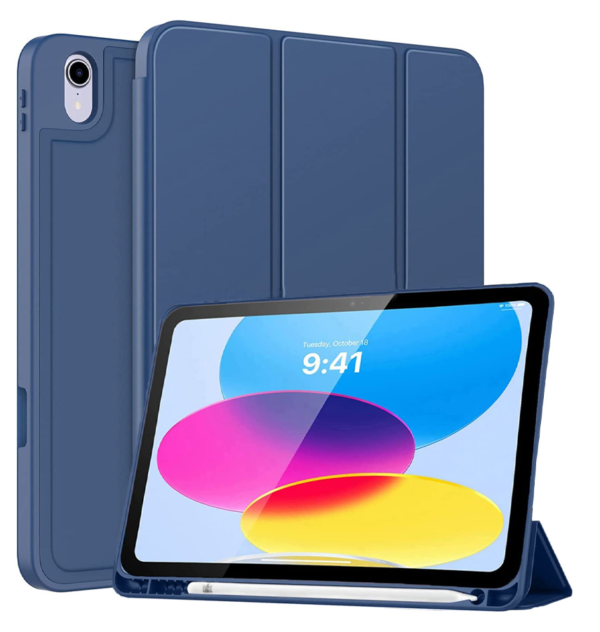 iPad 10.9 10th Gen Canvas Smart Case with Pen Slot - Navy