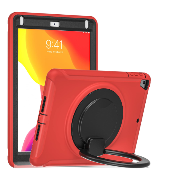 iPad Air/9.7 Survivor 360 Protection Case with Handle - Rainbow Red