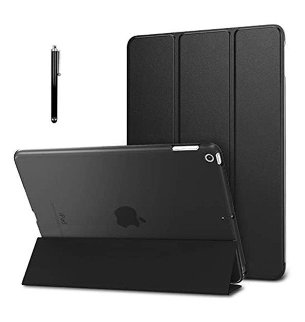 iPad 9.7 Canvas Smart Case with Pen Slot - Black