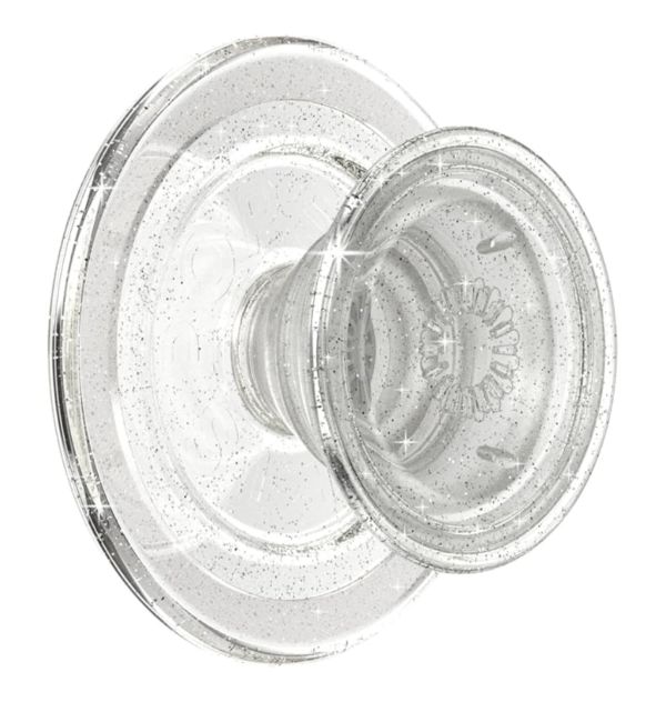 PopSockets PopGrip Gen 2 - Clear Glitter Silver