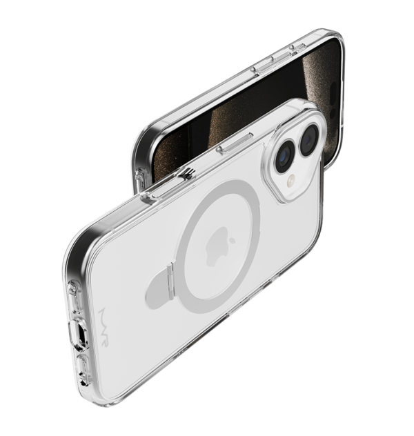 iPhone 16 MVR Stellar Stand Back Cover - Silver - Image 4