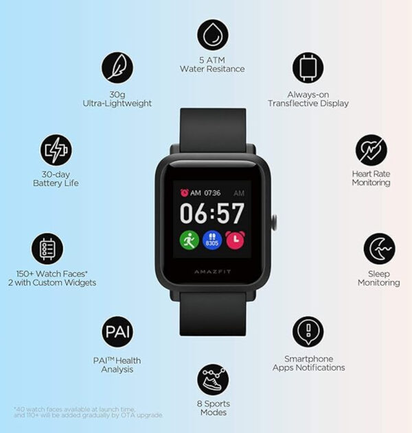 Amazfit Bip S - Black - Image 2